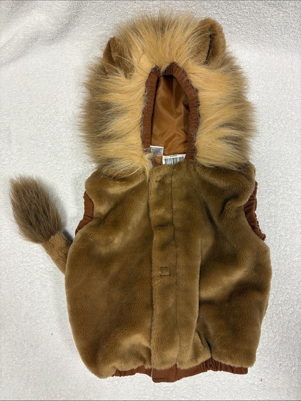 Petables by celebration lion hooded zip fleece costume 12-24m unisex
